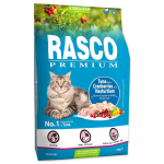 Rasco Premium Cat Sterilized Tuna Cranberries Nasturtium kuivtoit steriliseeritud kassidele tuunikalaga, 2 kg