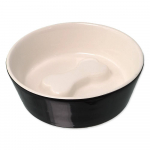 Dog Fantasy keraamiline kauss luu must/valge koertele luu reljeefiga sees, 13 cm, 0,2 l