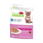 Natural Trainer Cat Kitten & Young Tuunikala kotike m&auml;rgtoit kassipoegadele ja noortele kassidele tuunikalaga, 85 g