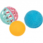 Trixie Set of Toy Balls m&auml;ngupallid kassidele, &Oslash; 4 cm, 3 tk