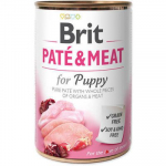 Brit Care wet Chicken & Turkey Pate & Meat for Puppy teraviljavabad konservid kutsikatele ja noortele koertele, 400 g