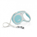 Flexi New Comfort M Tape v&auml;ljat&otilde;mmatav koerarihm, 5 m, helesinine