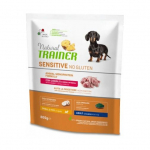 Natural Trainer Dog Sensitive No Gluten Adult Mini Rabbit kuivtoit t&auml;iskasvanud v&auml;ikeste t&otilde;ugu koertele ilma gluteenita k&uuml;&uuml;likulihaga, 800 g