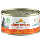 Almo Nature HFC COMPLETE Kana porganditega m&auml;rgtoit t&auml;iskasvanud kassidele, 70 g
