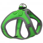 Dog Fantasy Harness Puppy M Lime rinnarihm kutsikatele, helkuriga, reguleeritav, 41-46 cm