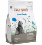 Almo Nature Functional Cat Sterilised kuivtoit steriliseeritud kassidele an&scaron;oovisega, 2 kg