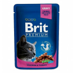 Brit Premium Cat Pouch Chicken & Turkey konservid t&auml;iskasvanud kassidele, 100 g
