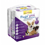 GimDog Pupi Piu Training Pads lavendlil&otilde;hnalised imavad alusmatid kutsikatele ja t&auml;iskasvanud koertele, 60x60 cm, 10 tk.