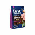 Brit Premium By Nature Adult S Chicken kuivtoit v&auml;ikeste t&otilde;ugude t&auml;iskasvanud koertele, 3 kg