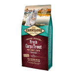 Carnilove Cat STERILISED Fresh Carp & Trout ilma teraviljata kuivtoit steriliseeritud kassidele v&auml;rske karpkala ja forelliga, 6 kg