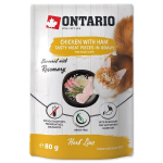 Ontario Herb Chicken With Ham, Rice And Rosemary konservid t&auml;iskasvanud kassidele, 80 g