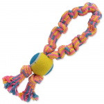 Dog Fantasy pol&uuml;puuvillane k&ouml;is-m&auml;nguasi koertele koos tennispalliga, 32 cm