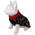 Dog Fantasy kampsun koertele Winter Tale, must, suurus L