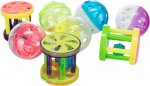 Trixie Balls And Rollers plastmassist kassim&auml;nguasjad, kellukestega, l&auml;bim&otilde;&otilde;t 4.5 cm / 4 cm, 5 tk.