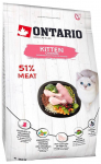 Ontario Cat Kitten Chicken kuivtoit kassipoegadele, tiinetele ja imetavatele kassidele kanaliha ja kalkuniga, madala teraviljasisaldusega, 2 kg