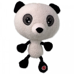 Dog Fantasy Plush Panda With Rope Hands And Legs pl&uuml;&uuml;sist m&auml;nguasi koertele piiksuva heliga, 30 cm