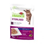 Natural Trainer Cat SP. STER. ADULT DUCK t&auml;isv&auml;&auml;rtuslik konservtoit t&auml;iskasvanud steriliseeritud kassidele pardilihaga, 85 g