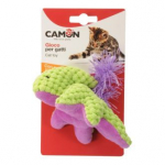 Camon m&auml;nguasi kassile, v&auml;rviline loomake sulgedega ja kassim&uuml;rgiga, 14 cm