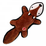 Dog Fantasy Recycled Toy Squeaky Fox Rustling Tail pehme m&auml;nguasi koertele vile ja saiseva sabaga, 39 cm