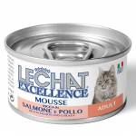Lechat Excellence Mousse Adult Salmon And Chicken konservid t&auml;iskasvanud kassidele, vaht l&otilde;he ja kanaga, 85 g