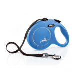 Flexi New Classic L 5m Blue Tape automaatne rihm koertele, kuni 50 kg