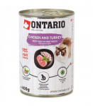 Ontario Cat Can Chicken With Turkey Flavoured With Sea Buckthorn m&auml;rgtoit t&auml;iskasvanud kassidele, 400 g
