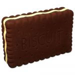 Dog Fantasy Medium Biscuit lateksist m&auml;nguasi koertele piiksu, 10,5 cm