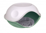 Georplast Duck Plain plastikust lamamisase kassidele ja v&auml;ikestele koertele padjaga, 57x48x32 cm