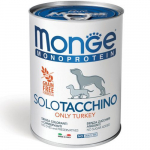 Monge Monoproteinic Pate 100% Turkey konservid koertele, kalkunilihaga, ilma teraviljata, 400 g