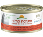Almo Nature HFC Complete L&otilde;he ja Tuunikala porgandiga m&auml;rgtoit t&auml;iskasvanud kassidele, 70 g