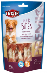 Trixie Duck Bites t&auml;iends&ouml;&ouml;t koertele, veisenahast kont pardilihaga, 80 g