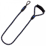 Active Dog Leash Sport L k&ouml;isrihm suurtele koertele karabiini ja lukuga, sinine, 1,3x120 cm
