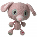 Dog Fantasy Plush Rabbit With Rope Hands And Legs pl&uuml;&uuml;sist m&auml;nguasi koertele piiksuva heliga, roosa, 30 cm