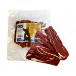 Hau&Miau Marbled Beef Strips t&auml;iends&ouml;&ouml;t t&auml;iskasvanud koertele, marmoreeritud veiseliha ribad, 500 g