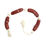 Flamingo Vinyl Sausage On Rope vin&uuml;&uuml;lvorsti m&auml;nguasi koertele koos k&ouml;iega, 70 cm