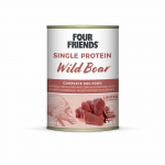 Four Friends Single Protein Wild Boar konservid t&auml;iskasvanud koertele metssealihaga, 400 g