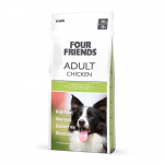 FourFriends adult chicken gluteenivaba kuivtoit t&auml;iskasvanud koertele kanalihaga, 12 kg