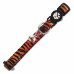 Active Cat Collar Nylon XS Tiger kaelarihm kassile turvaluku ja kellukesega, 1x19-31 cm