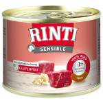 Rinti Sensible Adult veiseliha ja riisi konservid t&auml;iskasvanud koertele, 185g
