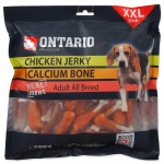 Ontario Chicken Jerky & Calcium Bone maius koertele kanaliha ja kaltsiumikondiga, 500 g
