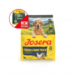 Josera Chicken & Sweet Potato (Nature Energetic) teraviljavaba kuivtoit aktiivsetele koertele kodulinnulihaga, 900 g