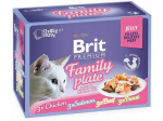 Brit Care Cat Delicate Pouch Fillets In Jelly Family Plate m&auml;rgtoit t&auml;iskasvanud kassidele, 12 tk. x 85 g