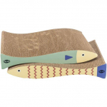 Trixie Scratching Cardboards Fish Catnip k&uuml;&uuml;ntekratsija kassidele kassim&uuml;ndiga, kala kujuline, 40 x 30 x 11 cm, 2 tk.