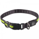 Dog Fantasy LED neilonist kaelarihm, roheline, S-M, 1.9x35-50 cm