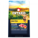 Ontario Adult Mini Lamb & Brown Rice kuivtoit t&auml;iskasvanud v&auml;ikestele koertele, 0,75 kg