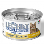 Lechat Excellence Mousse Sterilised Chicken And Livers niiskus toit steriliseeritud kassidele, kanaga ja maksaga, 85 g