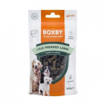 Boxby Cold Pressed Lamb t&auml;iends&ouml;&ouml;t kutsikatele ja t&auml;iskasvanud koertele, k&uuml;lmpressitud maius lambalihaga, 100 g