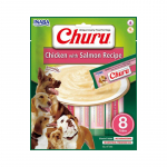 Inaba Churu Dog Chicken Salmon kana-l&otilde;he p&uuml;ree koertele, 160 g (8 tk.)