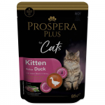 Prospera Plus Pouch Kitten, Duck, Green Beans m&auml;rgtoit kassipoegadele pardiliha ja roheliste ubade, 85 g