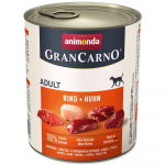 Animonda Gran Carno Adult Beef And Chicken konserv t&auml;iskasvanud koertele veiseliha ja kanaga, 800 g